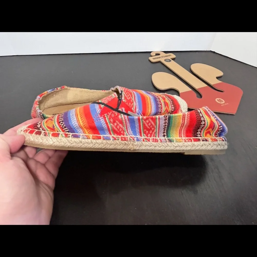 Minnetonka Pam Espadrilles Frisco Stripe Multicolor Womans 10